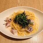 トレタッテ - 明太子とイカのクリームパスタ