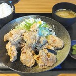 Hare Tokidoki Tori - 唐揚げ定食（大）（ごはん300g）¥900