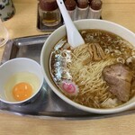 Higashiiwatsuki Taishouken - ワンタン麵+玉子（生）
