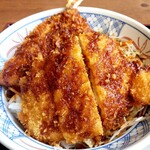 街かど屋 - ソース揚げ物丼