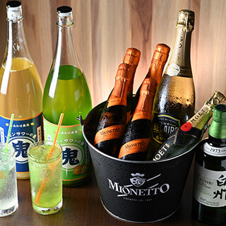 We have a wide selection of sake that changes with the seasons and sours shipped directly from Okinawa!