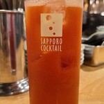 Koukasen - お酒①トマトサワー(税込450円)
                        新鮮なトマトの酸味とほのかな甘み、そして塩が効いててなかなか良い感じです