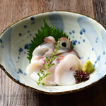 Octopus sashimi