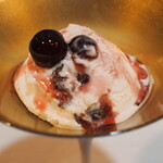 Amarena cherry and Greek yogurt gelato