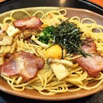 Youmenya Goemon - きのことベーコンの和風バター醤油（大盛）