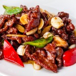 Stir-fried beef fillet with shacha sauce