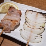 まるまつ食堂 - 豚バラ、玉葱