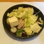 どん亭 - 野菜投入