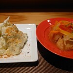おばんざい KURUMI - ポテサラと秋鮭の南蛮漬け