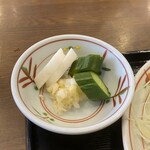 巣鴨ときわ食堂 - カブ、きゅうり、白菜のヌカ漬け　美味い！