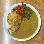 サン・カレー - チキンカツハーフ ルー大盛り