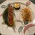 サンク・オ・ピエ - 料理写真:白身魚のポワレ、海藻バター風味小さなリゾット、ボッタルガ風味