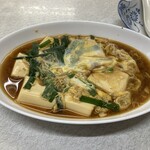 ゆたか食堂 - ニラと豆腐の玉子とじ