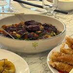 古窗海景會館 - 茄子と野菜のピリ辛煮込み。