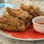 古窗海景會館 - エビの揚げ物、エビはすり身をフライにしてありました。