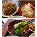 Minami - 上 小鉢の2品
                        下 味噌汁の具