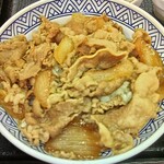 Yoshinoya - 牛丼　並盛　448円　大盛　187円　合計635円