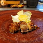 エクシブ軽井沢 鉄板焼 - 信州上田地鶏真田丸モモ肉のポワレ