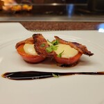 エクシブ軽井沢 鉄板焼 - トマトとモッツァレラチーズ