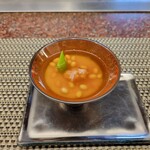 エクシブ軽井沢 鉄板焼 - お出迎えの一品「茶碗蒸し」