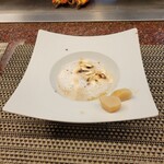 エクシブ軽井沢 鉄板焼 - マッシュルームのスープカプチーノ