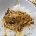 宇宙軒食堂 - タレ浸けとんバラ on the rice