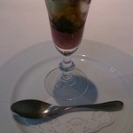 ユニック - 2013年10月ランチ3800円⑥デザートの前のお口直しサングリアシャーベット