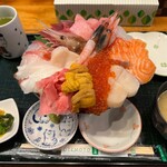 Minato Shokudou - 特選おまかせ丼 11種盛 ご飯大盛 ¥3500