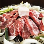 Genghis Khan (Mutton grilled on a hot plate) set