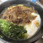 錦うどん - 肉月見うどん