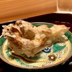多仁本 - 舞茸の天麩羅も　カリッといい揚げ具合い　美味しかった