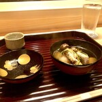 多仁本 - 香りと歯応えのある松茸とシラカワのお椀