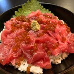 山海里 清ぼう - 本鮪中落ちイクラのっけ丼