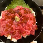 山海里 清ぼう - 本鮪中落ちイクラのっけ丼