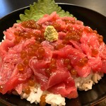 山海里 清ぼう - 本鮪中落ちイクラのっけ丼