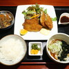 Washoku Kobayashi - 【ランチ】ササミ紫蘇カツとアジフライ定食（うどん付，ご飯おかわり無料）