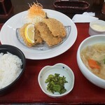 丸光亭 - イワシフライ定食