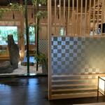 祇園 - 席から中庭の眺め