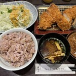 とんかつ 濵かつ - ひれかつとチキンカツと季節の野菜カツのセットです！