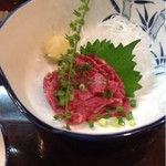 季節料理 加乃 - カナダ産馬刺し（特上）1200円