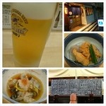 竹うち - お気に入りの酒房で。鯛の子と牡蠣酢から。