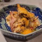 田中圭英 - 伊勢海老のクリーム炒め、からすみがけ