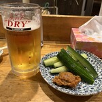 鳥もと - ビール＆もろきゅう