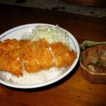 中華そば 麺や食堂 - ランチAのチキンカツ丼＆揚げシュウマイ＜１投目＞