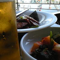 叙々苑 東京ドームシティ ラクーア店 - キムチ　たん塩　ビール