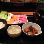 平田牧場遊 - 期間限定・ワンドリンク付三元豚のしゃぶしゃぶ膳(2000円)