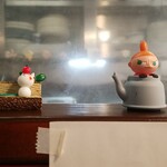 キッチン ブルー グローブ - ミーが見ています