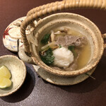 人形町今半 - ハモ松茸土瓶蒸し それぞれがきちんと香っていました