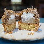 ペチカスケマサコーヒー - エスプレッソ（シングル）（400円） 熊本県産栗のモンブラン（790円）