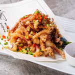 Fried squid with salt and pepper